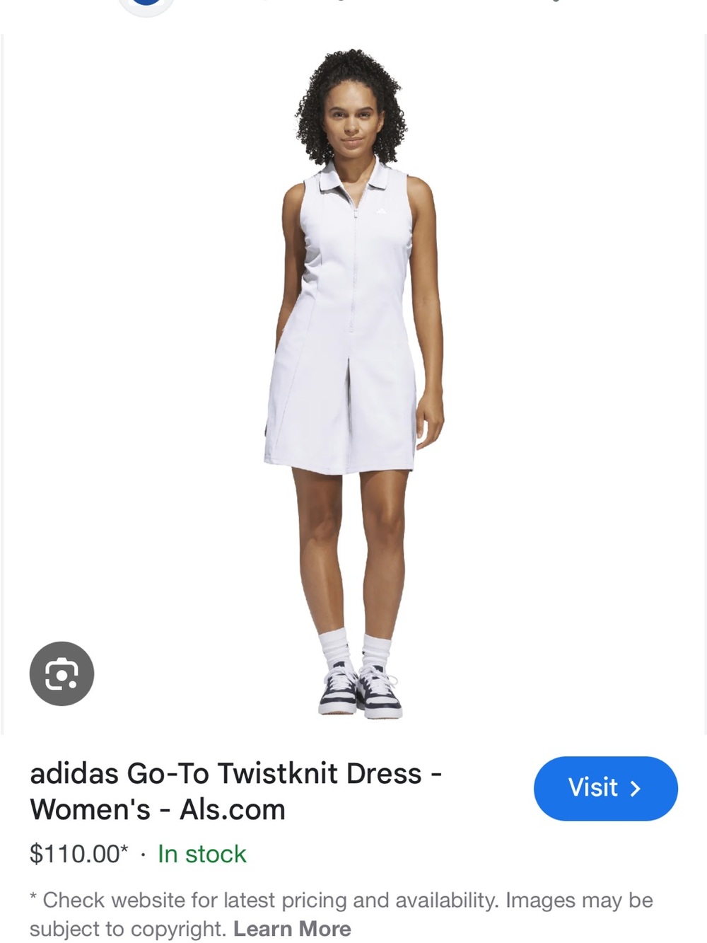 ADIDIS 2-PIECE GO-TO TWIST KNIT WHITE DRESS NWT/XS